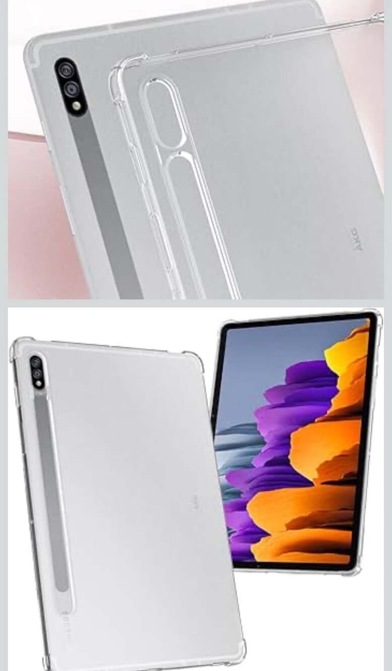 Shockproof Clear TPU Case for Samsung Galaxy Tab S9 S8 S7 - Picture 3 of 5